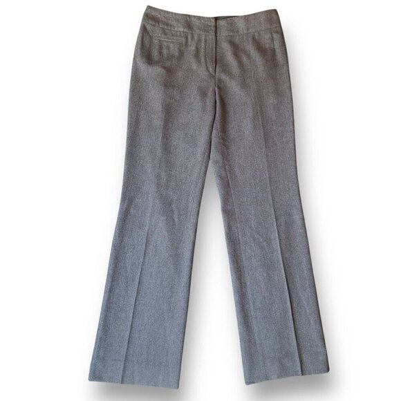 Akris Womens Dress Pant Sz 8 Gray Wool Angora Blend Straight Leg Trouser Luxury - Picture 1 of 7